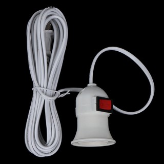 [felicedollhouse] 2.5M 4M E27 Lamp Base Holder US Hanging Light Bulb Socket Cord With Switch [VN]
