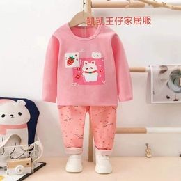 Bộ quần áo dài tay Quảng Châu xuất Hàn cho bé trai bé gái
