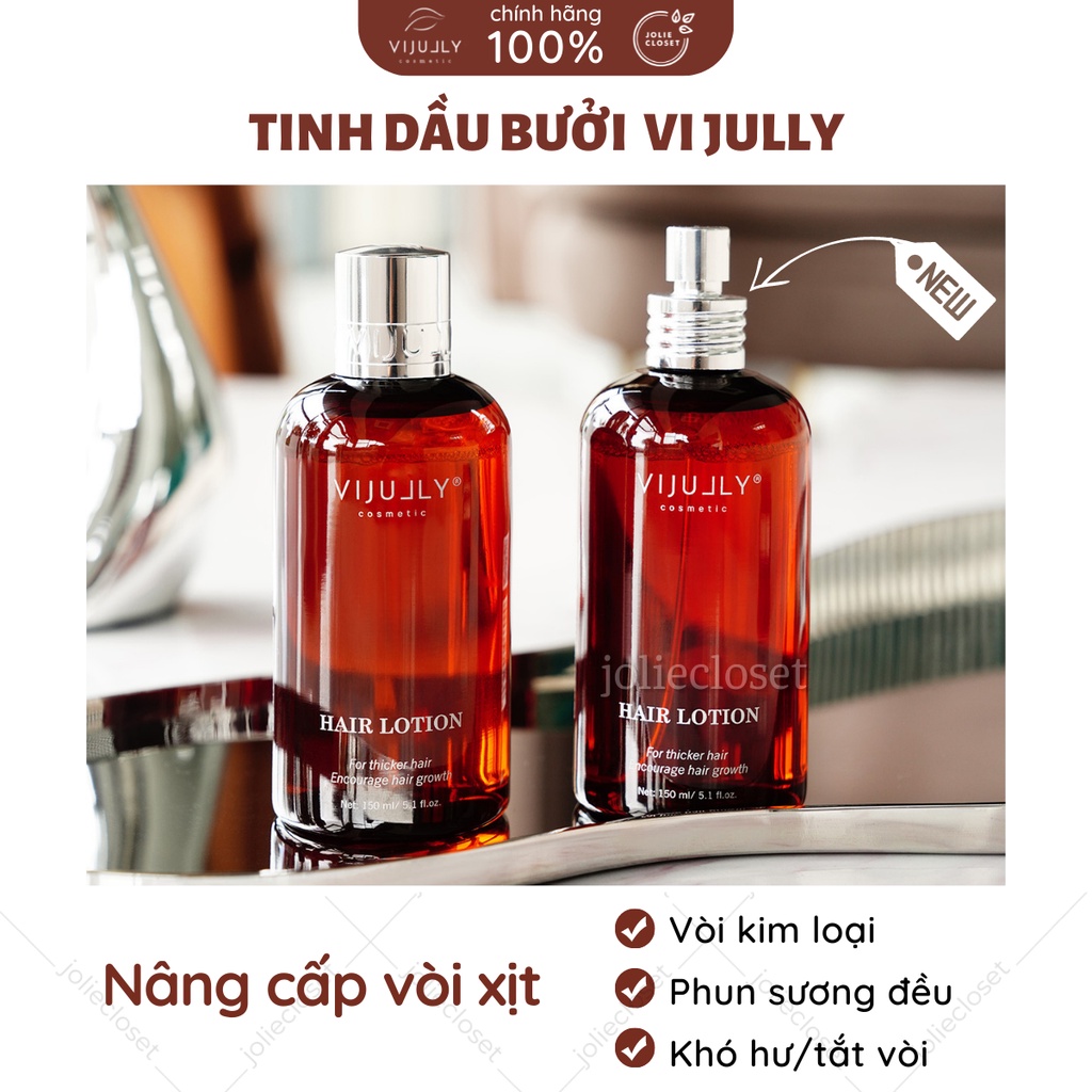 [Chính hãng] Chai xịt dưỡng tóc tinh dầu bưởi Vijully giảm rụng, giúp tóc con mọc nhanh, không gây bết tóc