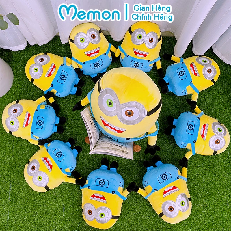 Gấu bông Minions niềng răng, Thú bông Minions lông mịn đứng vải miniso cho bé - Mít Shop