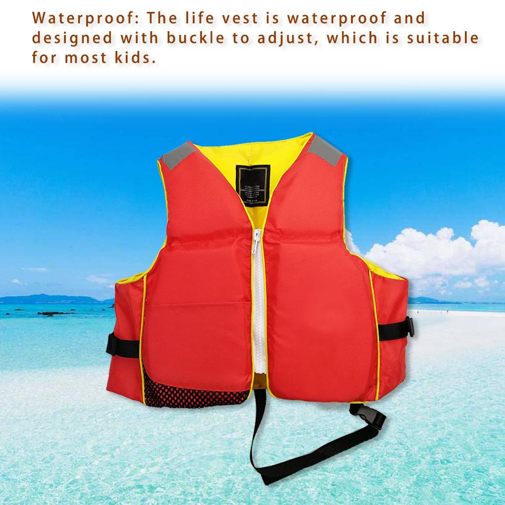 Áo Phao Cứu Hộ Khẩn Cấp Chống Thấm Nước Có Khóa Cài Tùy Chỉnh Tiện Dụng Cho Bé