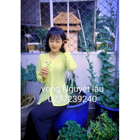 ÁO BÀ BA VOAN TRƠN NHIỀU MÀU