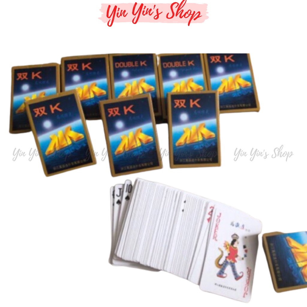 Bài Tây 52 lá Double K tú lơ khơ dùng chơi tiến lên, bài cào, xì dách