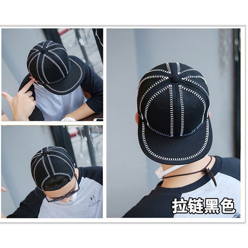 Mũ Lưỡi Trai Cứng Vành Phẳng Phong Cách Hip Hop Hàn Quốc Thời Trang Cho Nam Và Nữ