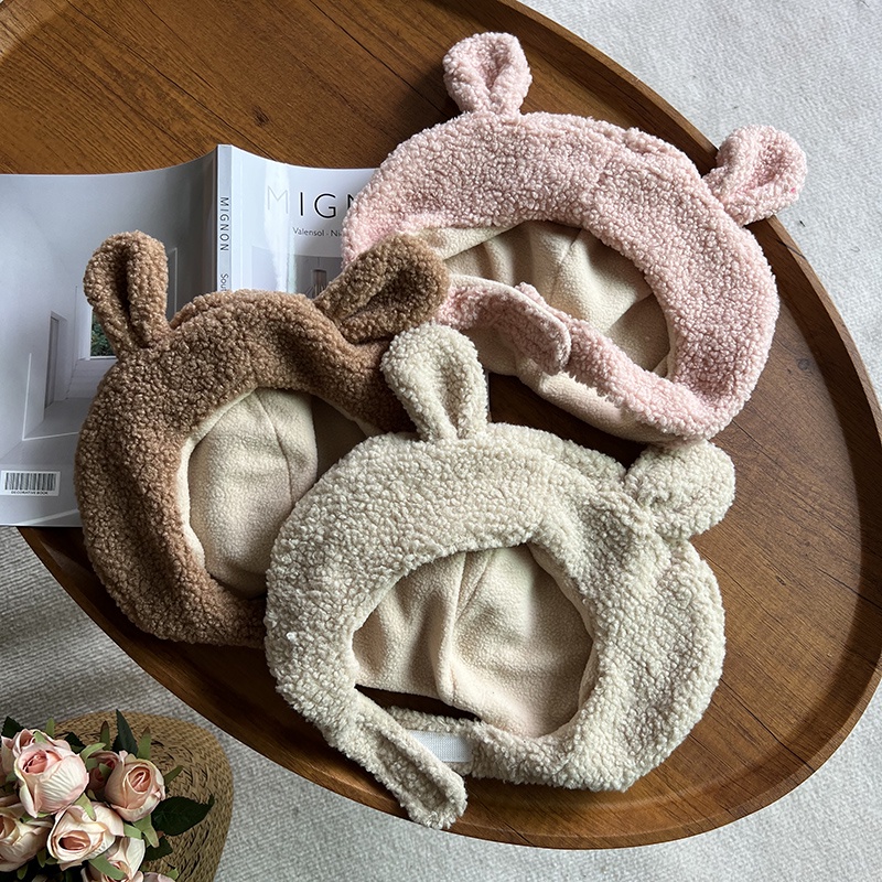 Mũ Lông Giữ Ấm Tai Thỏ Dễ Thương Cho Nữ