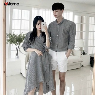 Đồ đôi nam nữ thiết kế caro dễ thương thời trang Miamo TN90 (Kèm ảnh thật)