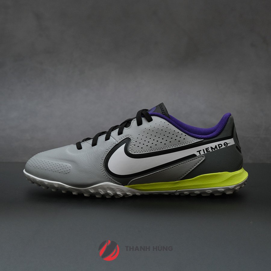 GIÀY ĐÁ BÓNG CHÍNH HÃNG NIKE TIEMPO LEGEND 9 ACADEMY TF - DA1191-017 - XÁM/TRẮNG