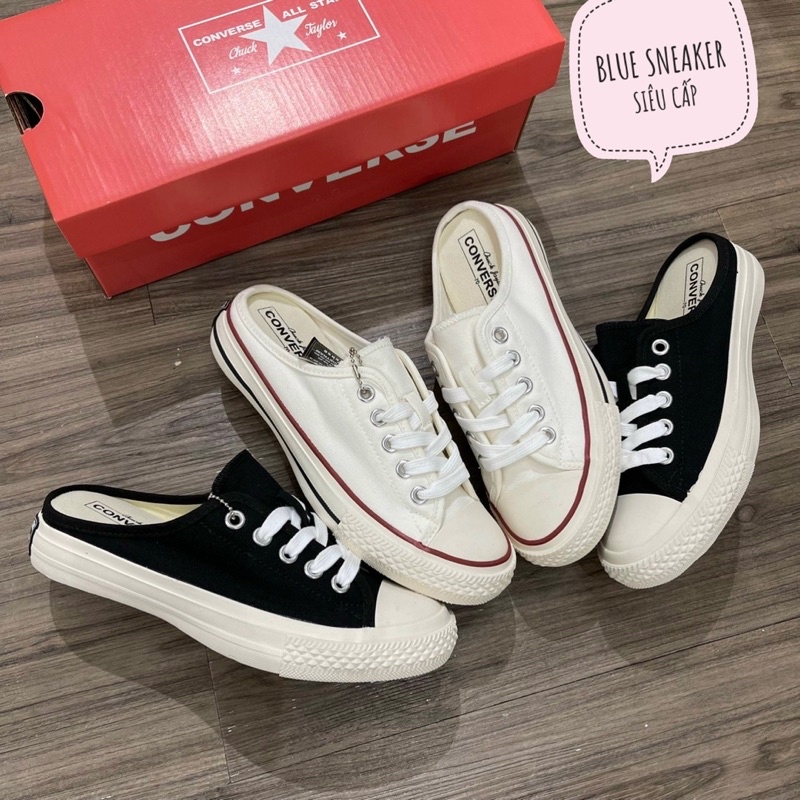 Giầy Sục Converse Nam Nữ Đen, Trắng  Đế 3 Phân - Sneaker Đạp Gót Nữ