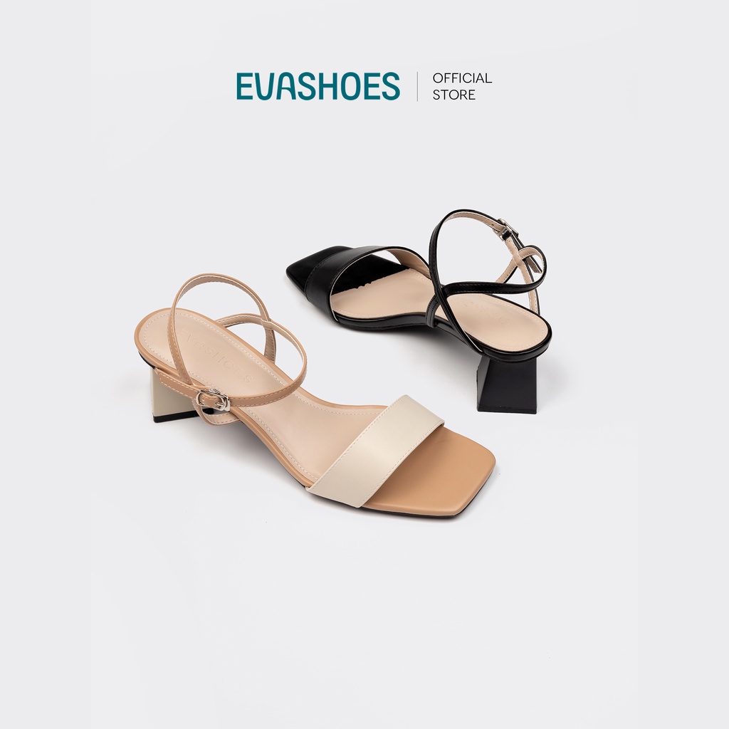 Sandal Đế Vuông Quai Ngang 5cm EVASHOES - EVA0055V