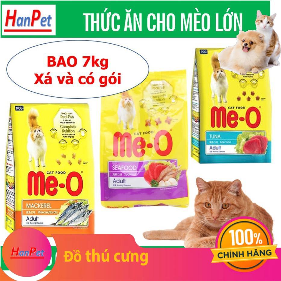 Hanpet.GV- Me- o KEOS bao 7kg Thức ăn dạng hạt cho mèo lớn vị CÁ NGỪ & HẢI SẢN&cá thu đồ ăn mèo trưởng thành