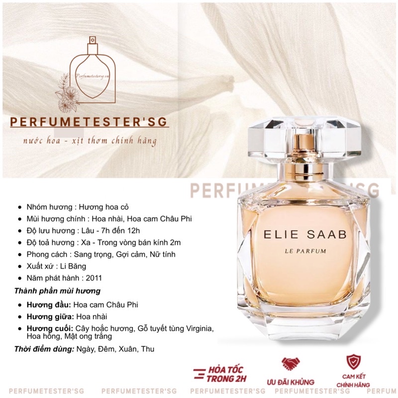 Nước hoa  Elie Saab Le Parfum -𝒑𝒆𝒓𝒇𝒖𝒎𝒆𝒕𝒆𝒔𝒕𝒆𝒓