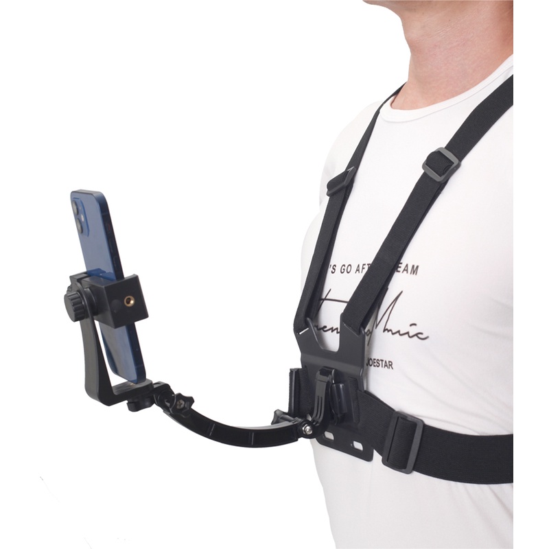GOPRO Giá Đỡ Cố Định Điện Thoại Ngực Kèm Dây Đeo Vai Cho Máy Quay Hành Trình / Chơi Thể Thao / Quay Phim Trực Tiếp Luya / Câu Cá Ngoài Trời