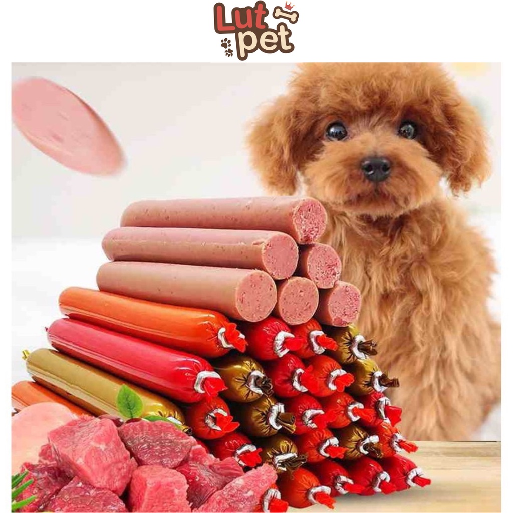 Xúc xích cho chó mèo (15gr) , thức ăn cho thú cưng - lutpet