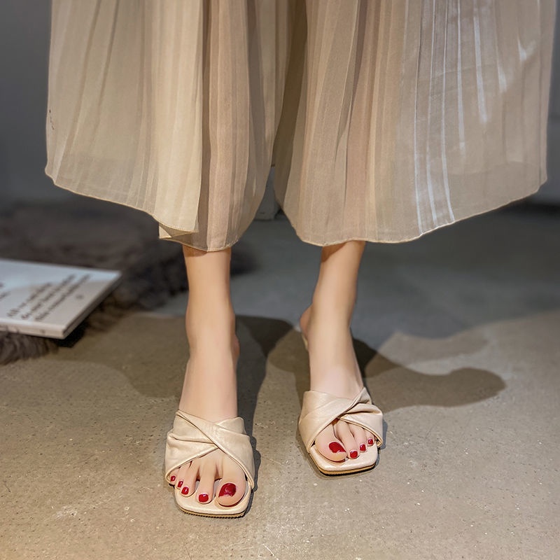 Giày Cao Gót Sandal Phong Cách Retro Thanh Lịch Dễ Phối Đồ Cho Nữ