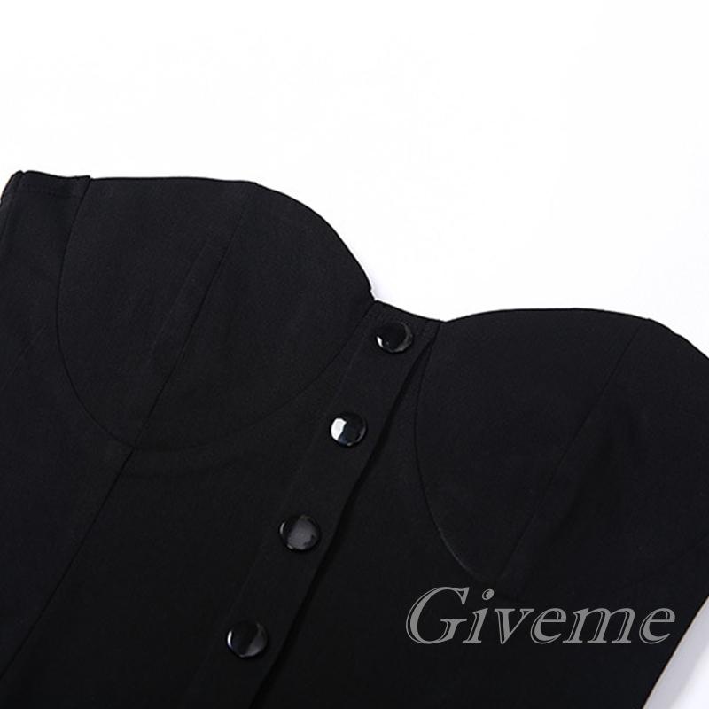 Áo Ống Croptop Một Dây Màu Trơn Thời Trang Mùa Hè Cho Nữ