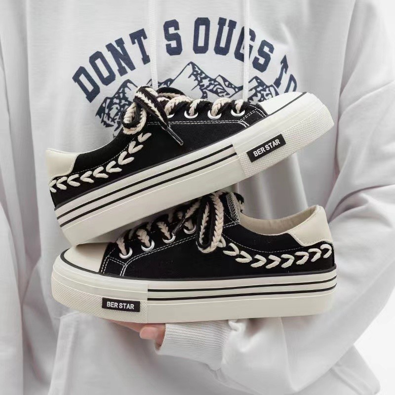 Giày Thể Thao Vải Bạt Thời Trang Hàn Cho Nữ