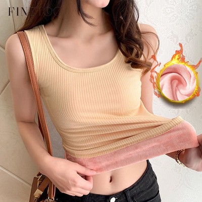 Áo Lót Nhung Hai Dây Giữ Ấm Màu Sắc Thời Trang Mùa Đông Cho Nữ