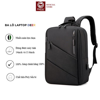 Balo laptop cao cấp thời trang tích hợp cáp sạc HARAS HR298