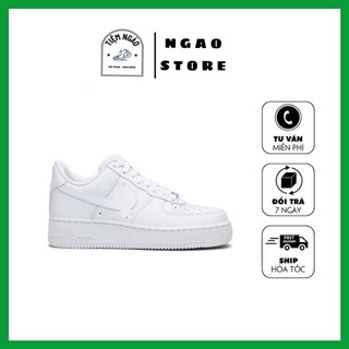 Giày nike air force 1 trắng, af1 màu trắng bản đẹp full size hot hit. ngáo store