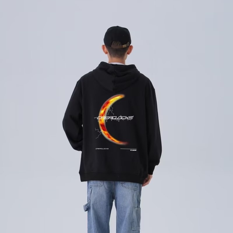 Áo hoodie Dáng Rộng In Chữ Phong Cách Hàn Quốc Thời Trang Cao Cấp Cho Nam