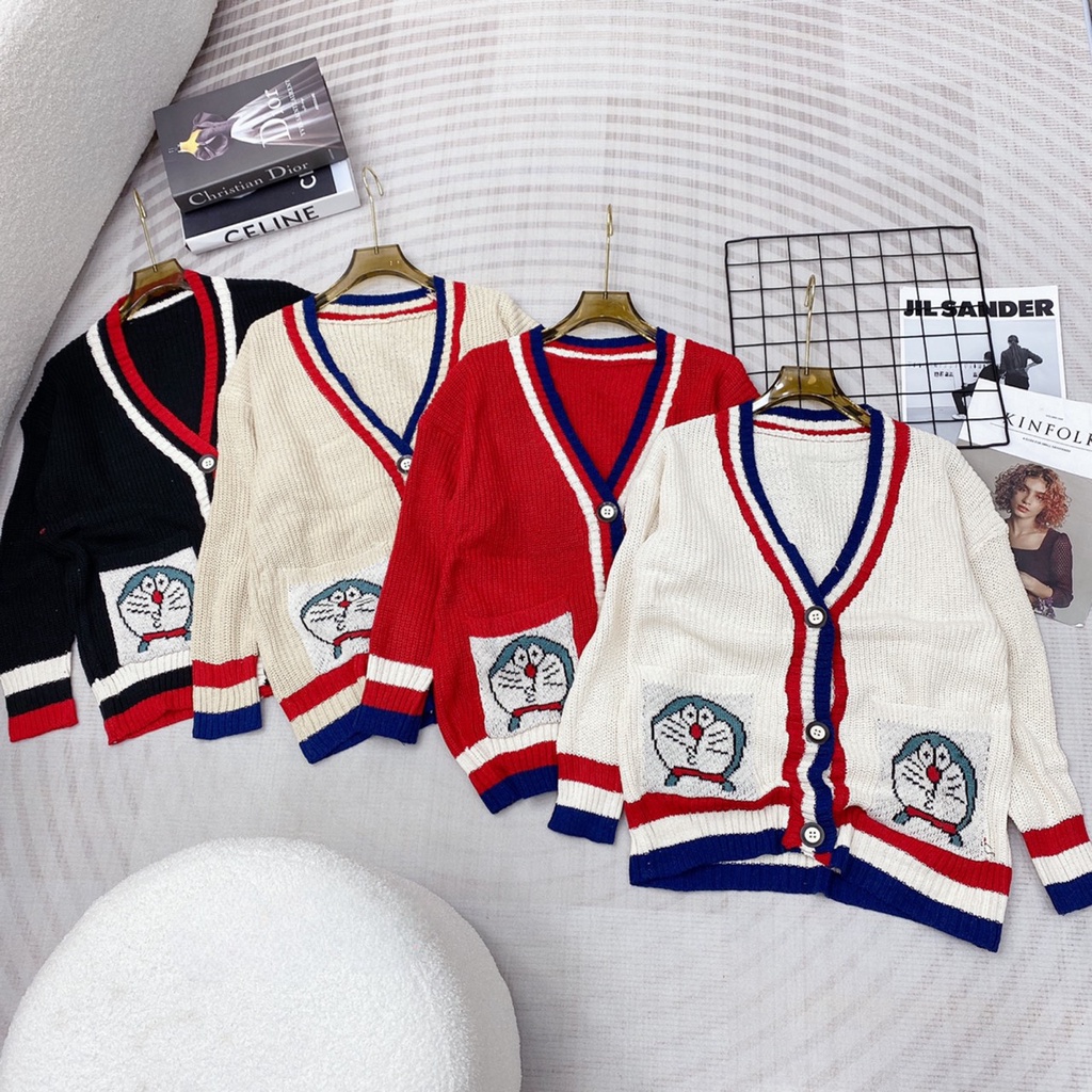 Aó Len Cardigan Doremon