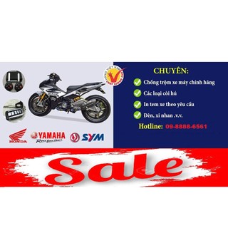Báo động chống trộm xe máy, tìm xe máy trong bãi