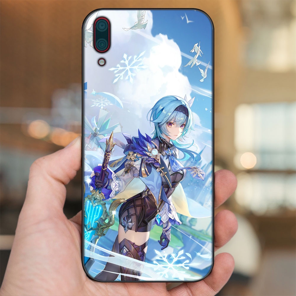 Ốp lưng Huawei Y7 Pro 2019 viền đen in hình Eula Genshin Impact