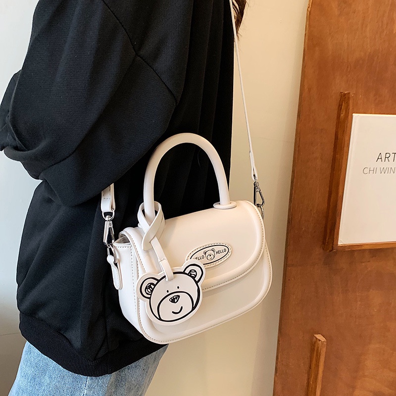 Ielgy Túi Đeo Chéo Vai Hình Vuông Nhỏ Đơn Giản Thời Trang Hàn Quốc