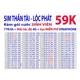 Sim Itelecom mạng sim 4G Vinaphone gói 4GB/ngày (120GB/tháng)