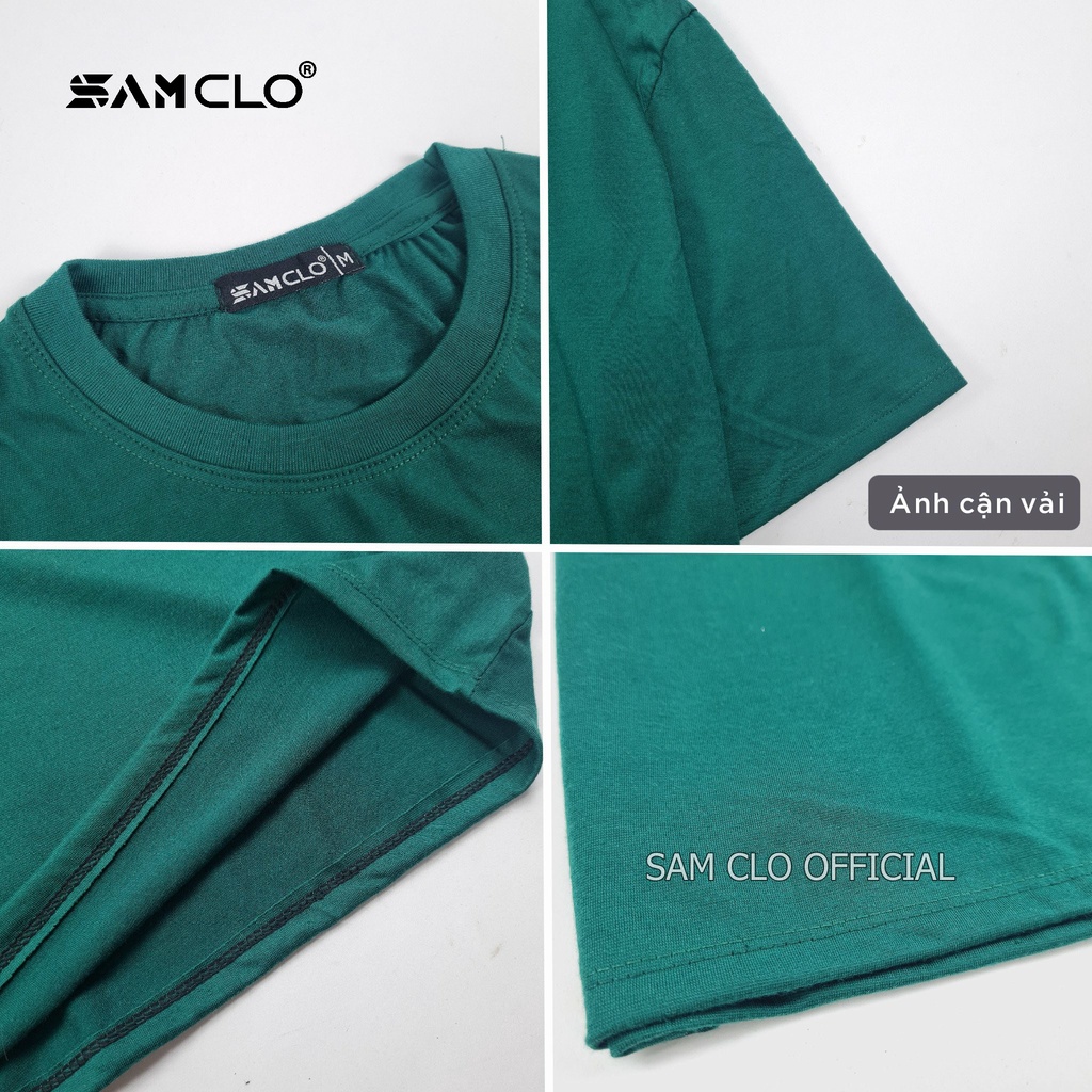 Áo phông tay lỡ nam nữ SAM CLO thun form rộng dáng Unisex - mặc cặp, nhóm, lớp in logo REMT