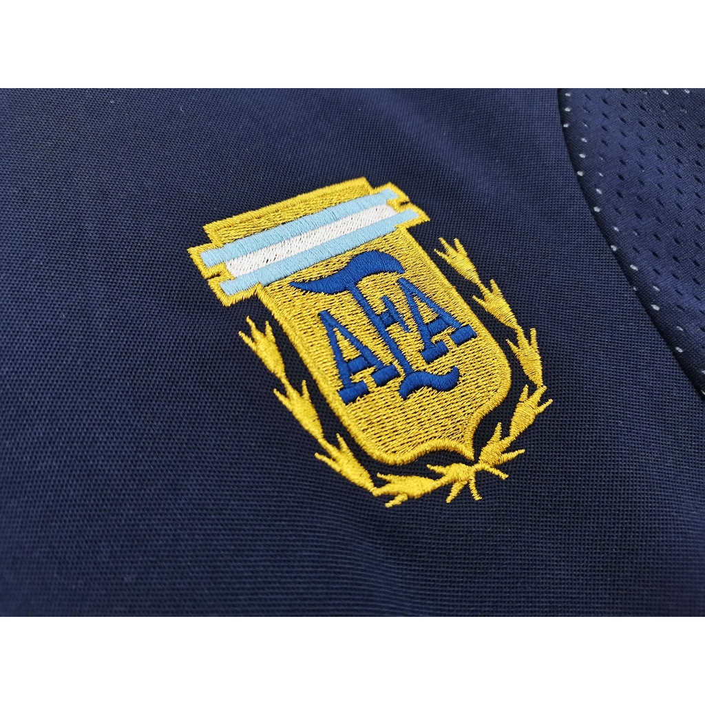 Áo Thun Bóng Đá Đội Tuyển Argentina Away 2002 Argentina 2002 Phong Cách Retro