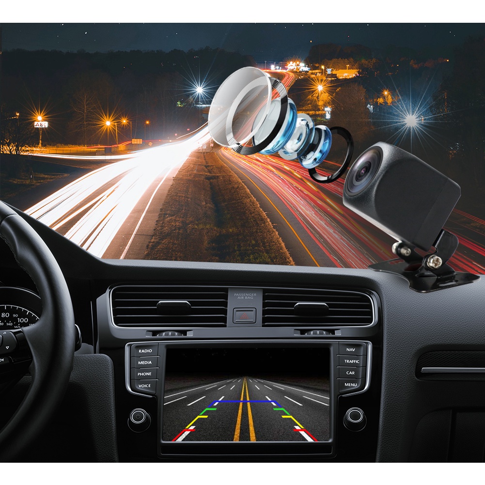 170° Bộ Camera Lùi Xe CCD 1080P HD 12V Chống Nước Có Chế Độ Nhìn Ban Đêm