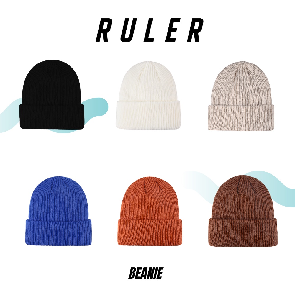 Nón len beanie basic