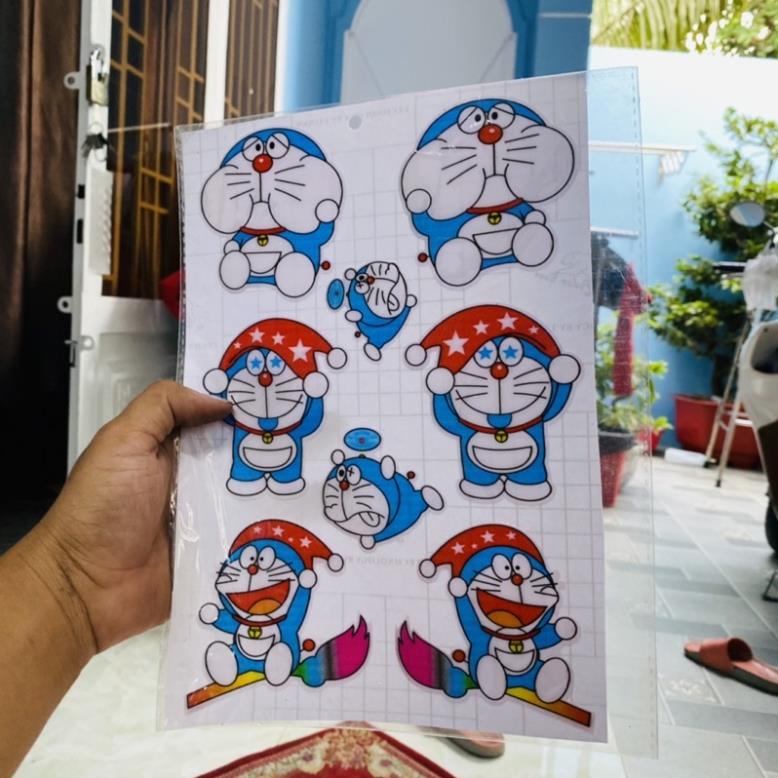 Combo nguyên vỉ tem doremon keo nổi