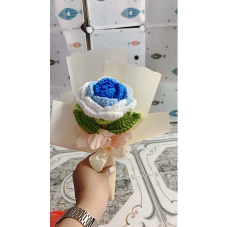 Hoa đan len handmade