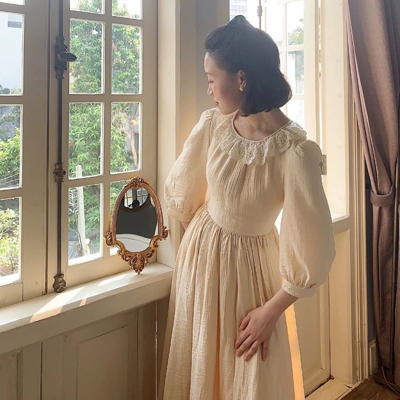 Váy tiểu thư Ulzzang Vintage cao cấp - MS06 - Janna house