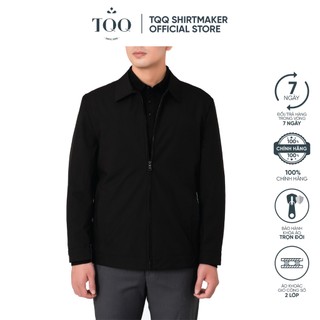 Áo khoác nam công sở cổ bẻ 2 lớp TQQ CKH2010 có gấu chất vải gió cao cấp sang trọng lịch thiệp