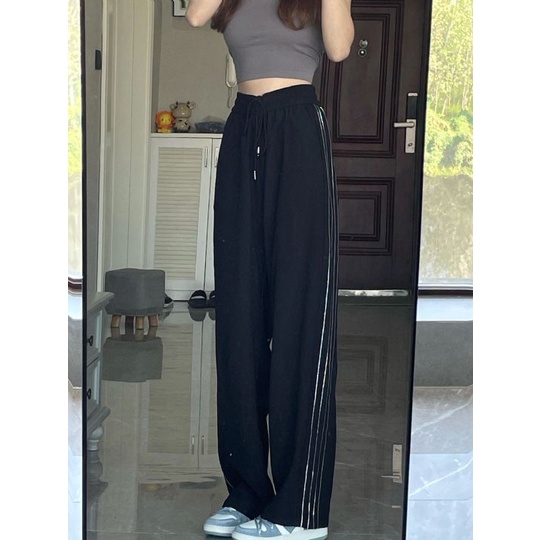 NRVP Quần Thể Thao Dài Dáng Rộng Phong Cách Thời Trang Hàn Quốc