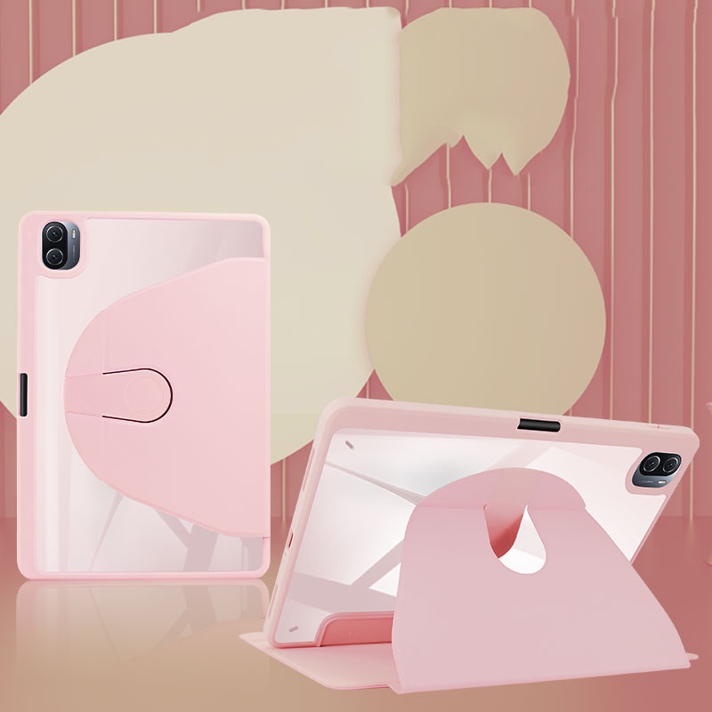 Bao Da PU Máy Tính Bảng Nắp Lật Nam Châm Có Thể Xoay 360 Độ Kiêm Giá Đỡ Và Ngăn Đựng Bút Cho Xiaomi Mi Pad 5 Xiaomi Mi Pad 5 Pro 11