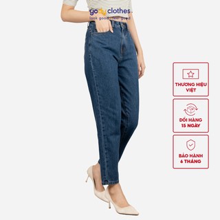 Quần jeans baggy nữ YODY lưng cao tôn dáng màu đen khói QJN3126