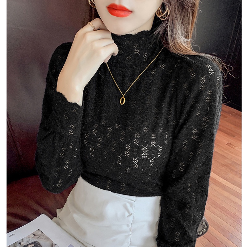 Áo Sơ Mi Chiffon Cổ Đứng Tay Dài In Họa Tiết Hoa Nhí Xinh Xắn Thời Trang Thu Đông 2022 24 Giờ