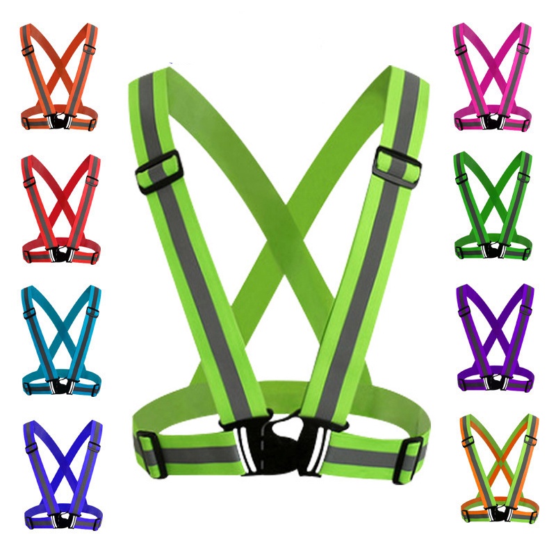 Áo Phản Quang đi phượt, Dây Đai Phản Quang Thun Đi Đêm Chữ A