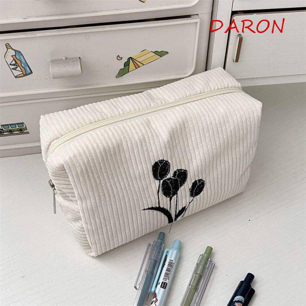 Túi Đựng Mỹ Phẩm Họa Tiết Hoa Phong Cách Vintage Thời Trang Cho Nữ