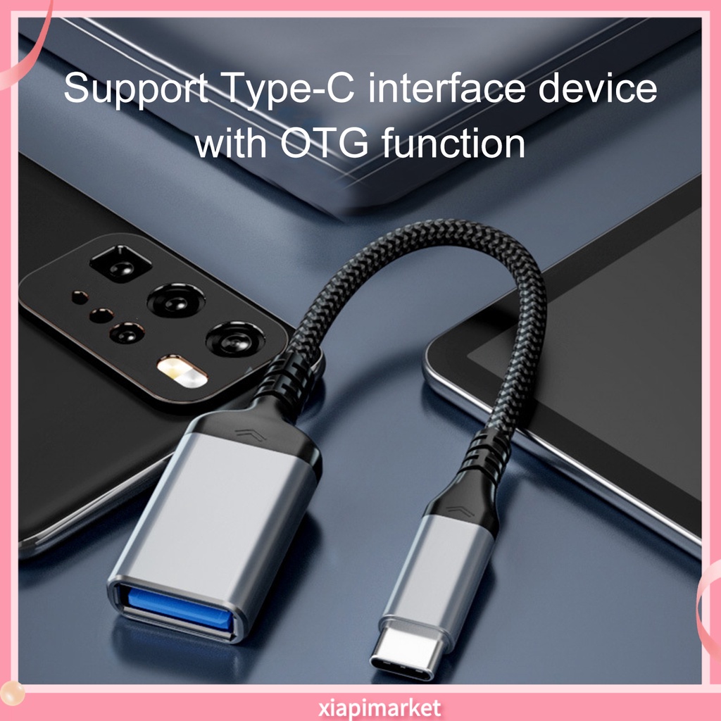 Xia| Sturdy Cáp Chuyển Đổi Dữ Liệu OTG Type-C Sang USB 3.0 Cho Điện Thoại