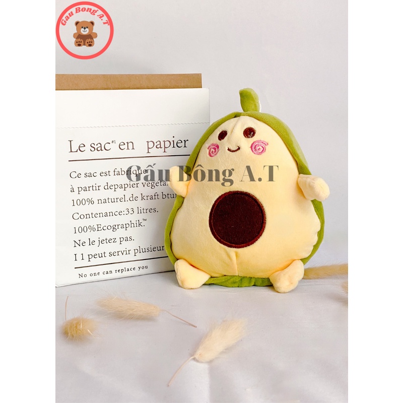 Gấu bông quà tặng trái bơ mini siêu cute đáng yêu size 10cm