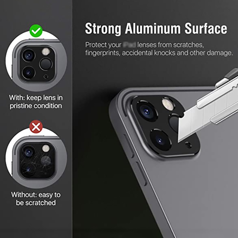 Khung Nhôm Bảo Vệ Ống Kính Máy Ảnh Cho iPad Pro 11 Pro 12.9 inch 2022 20212020 Phát Hành