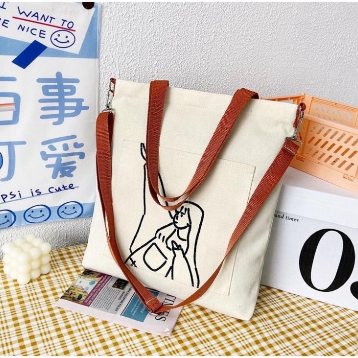 Túi Xách Nữ | Túi Đeo Chéo Canvas Trẻ Trung Năng Động | TD02