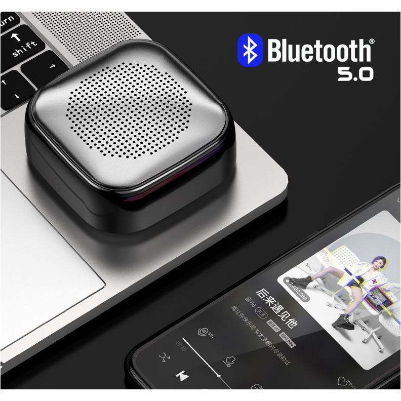Loa Bluetooth NUOWA Âm Thanh Siêu Trầm Có Micro Xoay 360 Độ°Loa Đa Phương Tiện