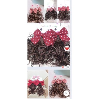 Set 2 kẹp tóc giả nơ siêu yêu cho bé