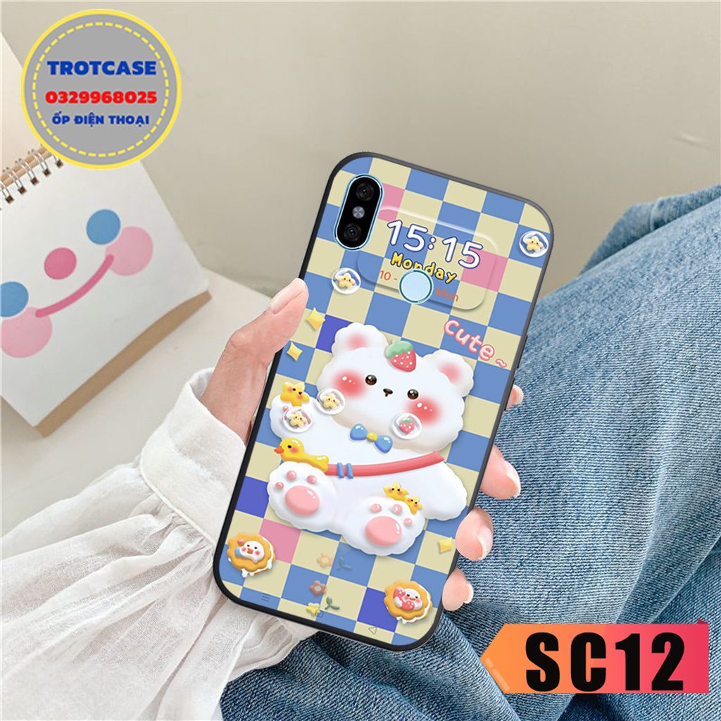 Ốp lưng Redmi Note 5 - Note 5 Pro - Note 6 Pro - Note 7 - Note 7 Pro - hình gấu chibi và thỏ trắng xinh